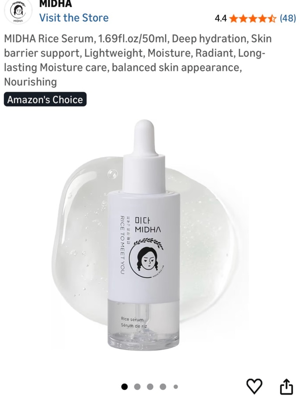 Korean Rice Serum by Oich Midha Vegan